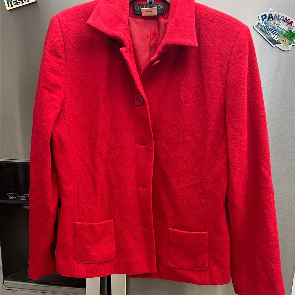 Collection B Vibrant Red Blazer